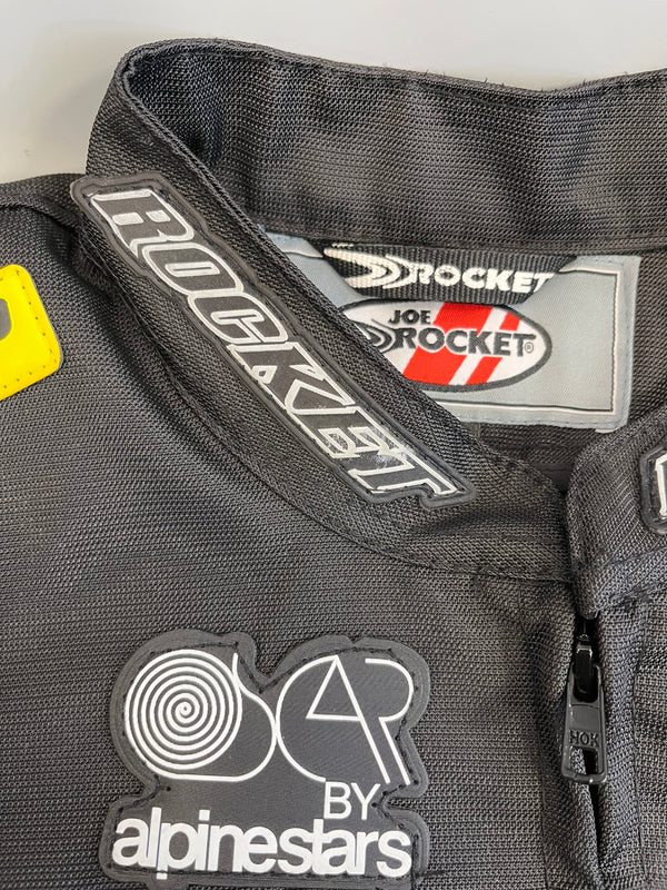 ジョーロケット JOE ROCKET SUZUKI YOSHIMURA スズキ ヨシムラ レーシングジャケット ワッペン バイク バイカー 赤 黒 ジャケット ブラック Lサイズ 101MT-5388