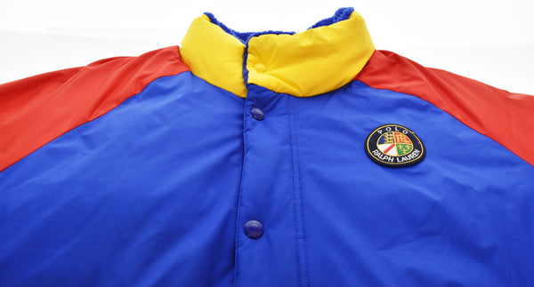 ラルフローレン RalphLauren リバーシブル ダウン ボア ジャケット ラグラン ジャケット マルチカラー Lサイズ 103MT-2841