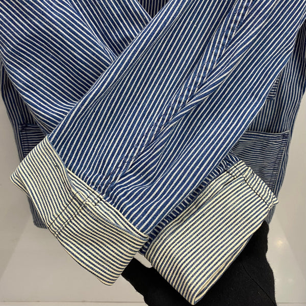 【曜日割引対象外】 ヴィンテージ vintage 60's 70's Carter's Hickory Stripe Worker Coverall ジャケット ブルー 201MT-4323 VB