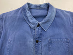 ヴィンテージ vintage 60s~ 60年代 ユーロワーク フレンチ カバーオール ワークジャケット コットンツイル フェード 青 ジャケット 無地 ブルー 104MT-1329