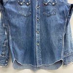 【曜日割引対象外】 リーバイス Levi's 90's 復刻 ショートホーン デニムウエスタンシャツ 長袖シャツ ブルー 201MT-4392 VB