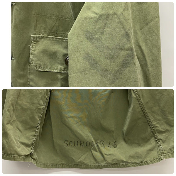 【曜日割引対象外】 ヴィンテージ vintage 60's TROOPER ユーティリティシャツ ポプリン ジャケット カーキ Sサイズ 201MT-4550 VB