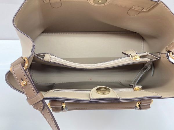 ラルフローレン RalphLauren Leather Small Marcy Satchel  II ミニ サッチェル アクセサリーコレクション ハンドバッグ ショルダーバッグ ゴールドロゴ BEIGE 431775153014 バッグ レディースバッグ 2way・3wayバッグ ワンポイント ベージュ 104B-66
