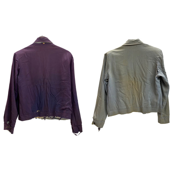 【曜日割引対象外】 ヴィンテージ vintage 50's ギャバジン リバーシブル CONMARジッパー ジャケット パープル Mサイズ 201MT-4787 VB
