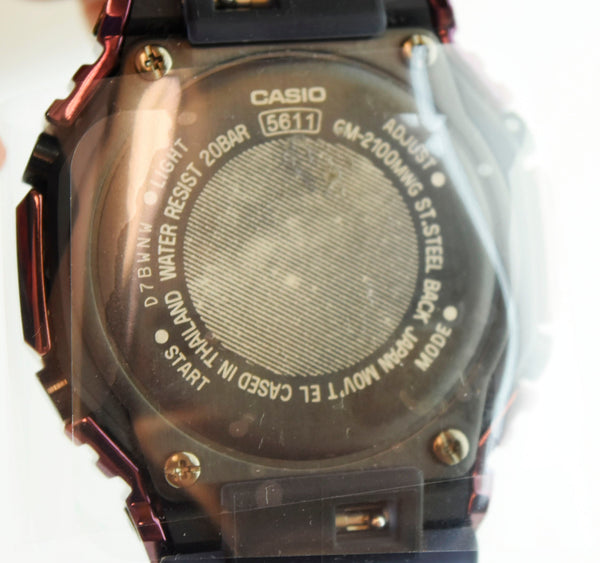 ジーショック G-SHOCK メタルカバード ミルキーウェイギャラクシー 天の川銀河 腕時計 紫 GM-2100MWG メンズ腕時計パープル 103watch-12