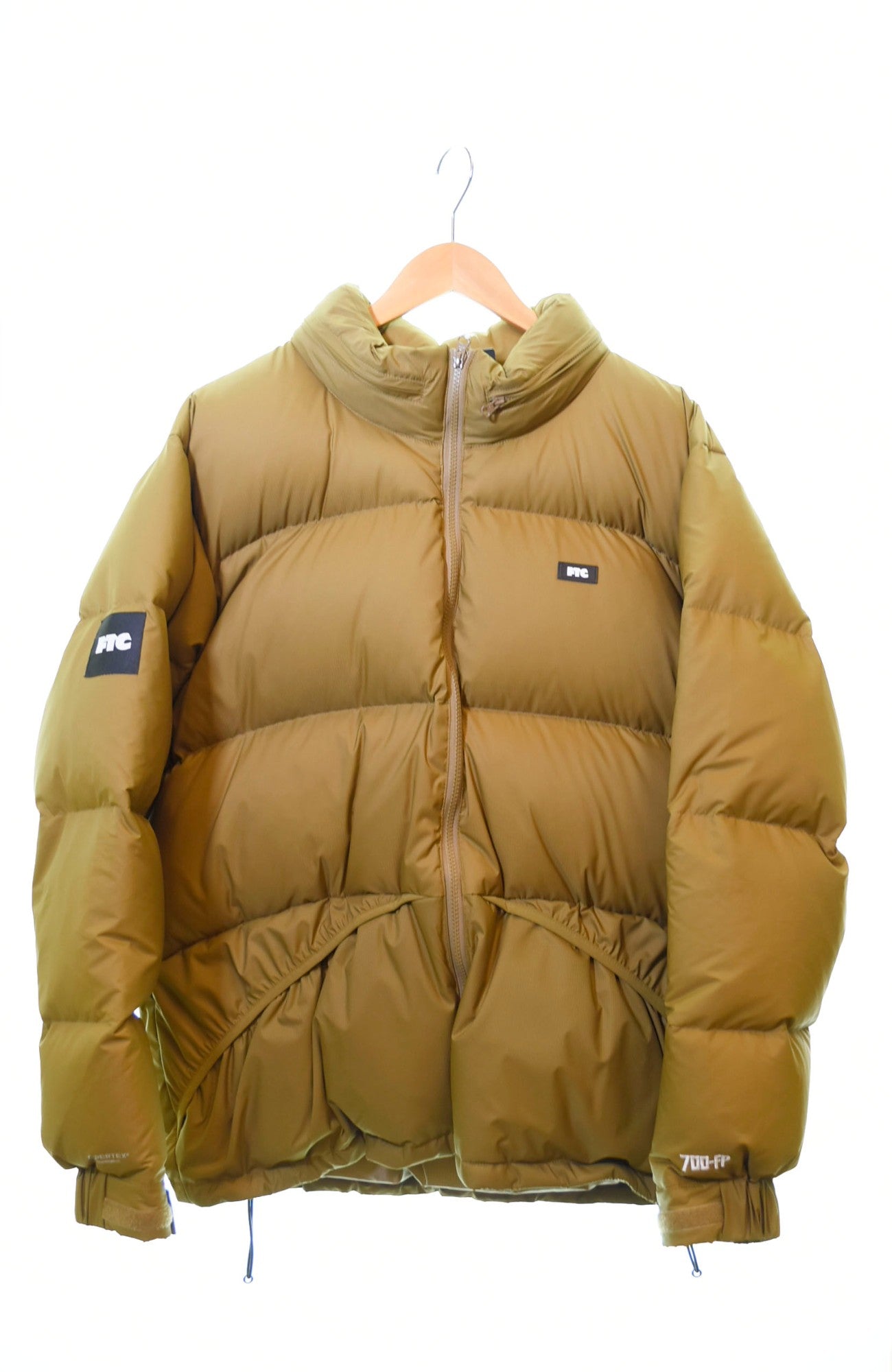 エフティーシー FTC 23AW PERTEX DOWN JACKET ダウンジャケット キャメル FTC023AWJ02 ジャケット ロゴ ブラウン  LLサイズ 103MT-697 | 古着通販のドンドンサガール