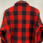 【曜日割引対象外】 エルエルビーン L.L.Bean 50's 筆記体黒タグ チェック柄 ウールジャケット 長袖シャツ レッド 201MT-4232 VB