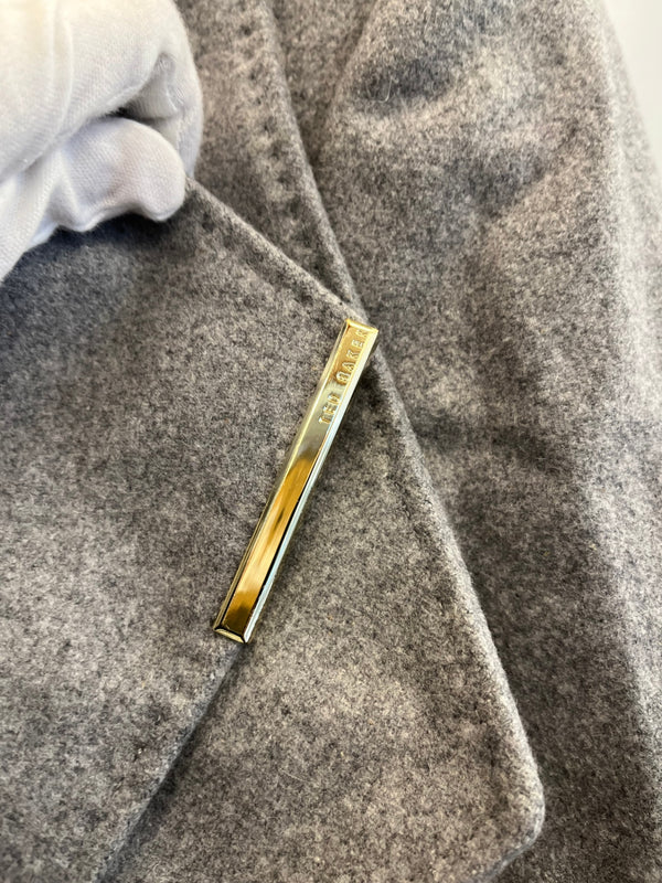 テッドベーカー Ted Baker 無地 コート グレー サイズ2 101LT-242