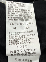 ワイズ Y's THIN COTTON TWILL DOUBLE FRONT OVERSIZED SHIRT 長袖 カラーシャツ オーバーサイズ ドレープ BLACK 黒 YD-B80-003 長袖シャツ 無地 ブラック SIZE2 104LT-69