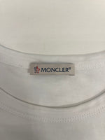 モンクレール MONCLER MAGLIA ロゴパッチ付き半袖Tシャツ 白 E10918041850 8390T Tシャツ ホワイト Sサイズ 101MT-4251