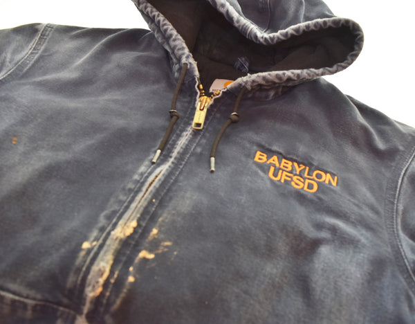 カーハート Carhartt J140 Duck Active Jacket ダックアクティブ フードジャケット ジャケット ブルー Mサイズ 103MT-3293