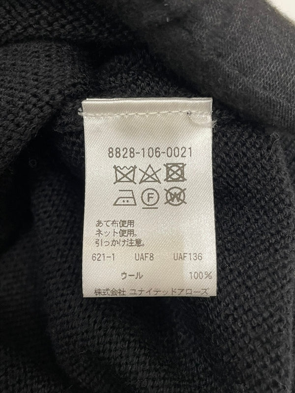 ロエフ LOEFF フリンジ カーディガン 8828-106-0021 ブラック 601LT-23