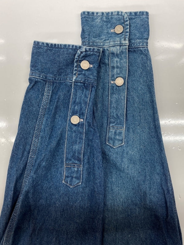 ラルフローレン RalphLauren POLO COUNTRY 90s DENIM WORK SHIRT デニム ワーク シャツ タックボタン ハミルトン社 長袖 インディゴ 青 長袖シャツ 無地 ブルー Mサイズ 104MT-2264