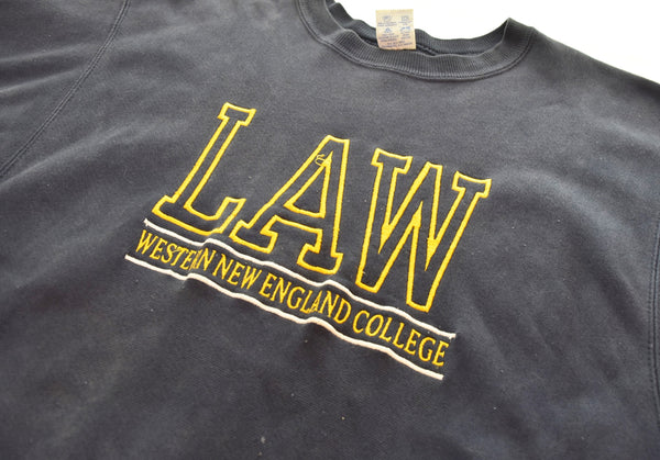 チャンピオン Champion  90年代 リバースウィーブ 刺繍タグカレッジ スウェット LAW XXL スウェット ネイビー 3Lサイズ 103MT-3536