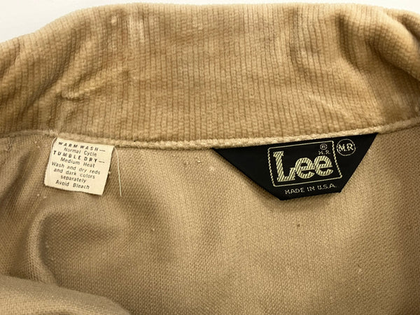 リー Lee 70年代 70's velor trucker jacket ベロア トラッカージャケット コーデュロイ MADE IN USA アメリカ製 vintage ヴィンテージ - ジャケット ベージュ フリーサイズ 101MT-3442