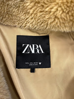 ザラ ZARA テディコート ボアコート  ジャケット ブラウン USA:L 101LT-222