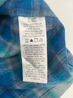 ペンドルトン PENDLETON SURF PENDLETON WOOL ウール チェックシャツ シャドーチェック オンブレ ボードシャツ  ネルシャツ 開襟 オープンカラー ボックス  長袖シャツ ブルー Mサイズ 101MT-5362