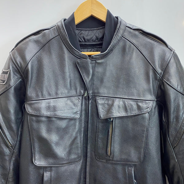 カドヤ KADOYA シングルライダース レザージャケット インナー付 ジャケット ブラック Lサイズ 201MT-4280