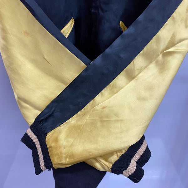 【曜日割引対象外】 ヴィンテージ vintage 50's Souvenir Jacket KOREA SPEED バタフライZIP スカジャン ジャケット ブラック 201MT-3859 VB