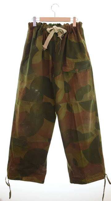 ミリタリー military 50's 1953年 Belgian Army ベルギー軍 Brushstroke Camo Trousers ブラッシュストローク カモ 前期型 VINTAGE ヴィンテージ  カーゴパンツ グリーン 4 103MB-392