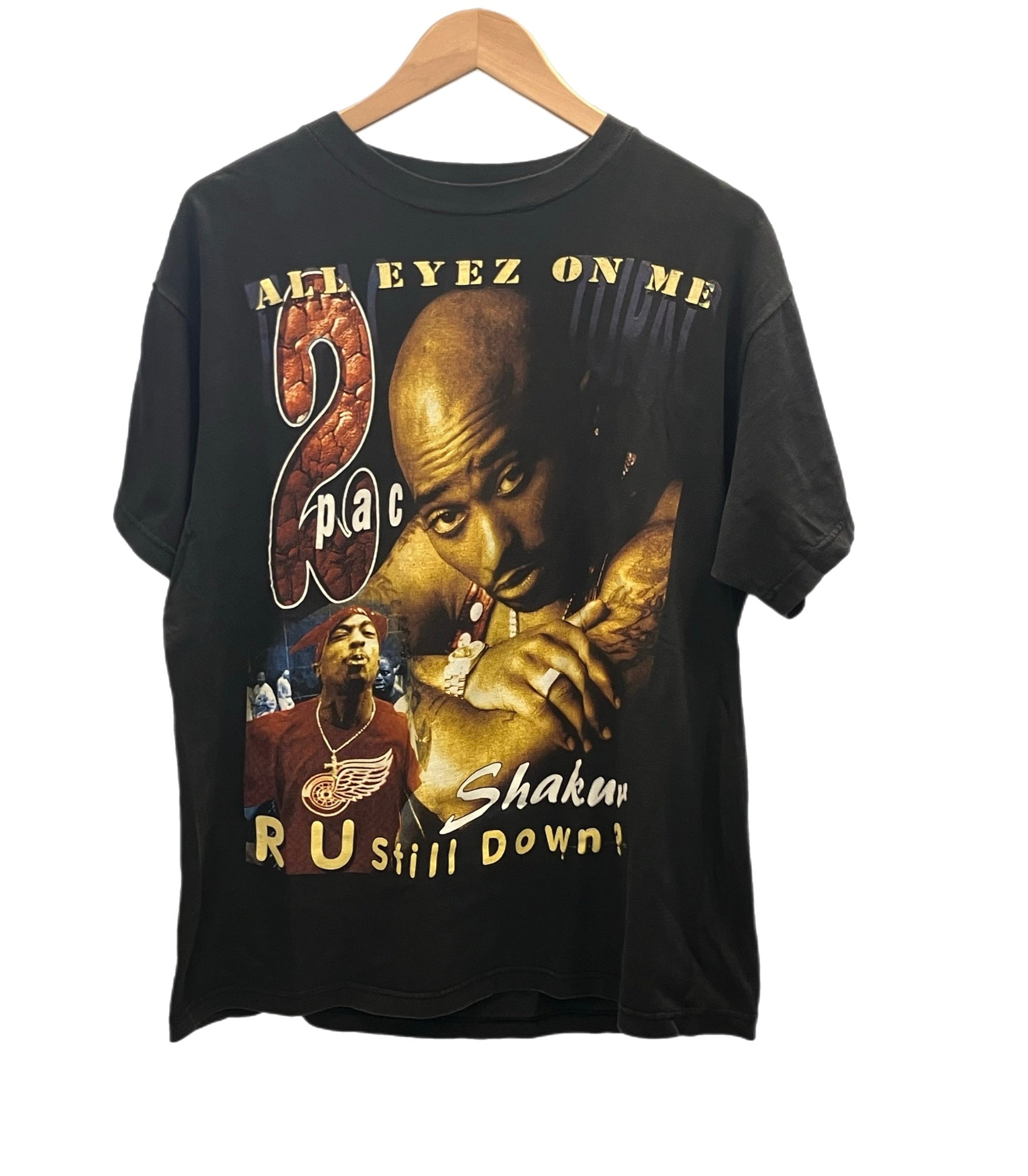 ラップTシャツ RAP-T Vintage Hip Hop Tupac 2PAC SHAKUR R U Still Down? WONDER IT  HEAVEN GOT A GHETTO ヴィンテージ rap tee - Tシャツ ブラック フリーサイズ 101MT-2736 |  古着通販のドンドンサガール