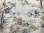 ヴィンテージ vintage 60s 60年代 PENNY'S ペニーズ 和柄 アロハシャツ オープンカラー 開襟 Made in Japan 生成り 半袖シャツ 総柄 マルチカラー Sサイズ 104MT-1832