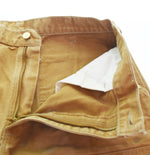 カーハート Carhartt DOUBLE FRONT WORK DUNGAREE ダブルニー ダック ペインターパンツ 34×30 茶 ボトムスその他 ブラウン 34 103MB-427