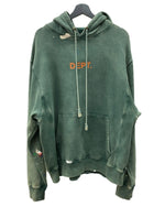 ギャラリーデプト GALLERY DEPT CENTER LOGO PULL OVER HOODIE センター ロゴ プルオーバー フーディ パーカー 緑 パーカ ロゴ グリーン Lサイズ 104MT-1889