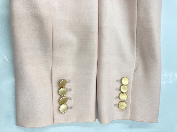 セルフォード CELFORD 袖スリット リネンライクジャケット ダブル テーラード ゴールドボタン フォーマル オフィスカジュアル PINK CWFJ231051 ジャケット 無地 ピンク SIZE36 104LT-129