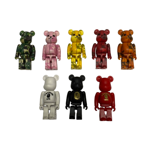 【曜日割引対象外】 ア ベイシング エイプ A BATHING APE BER@BRICK ベアブリック 迷彩柄 ノーマル まとめ売り メンズジュエリー・アクセサリー その他 マルチカラー 201goods-639