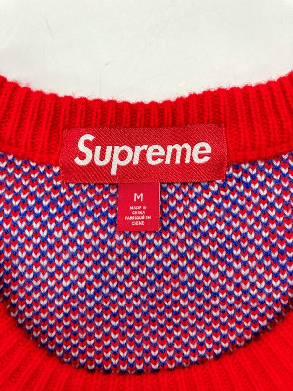 シュプリーム SUPREME 23AW Blow Sweater ブロー セーター ニット クルーネック 赤 セーター ロゴ レッド Mサイズ 104MT-606