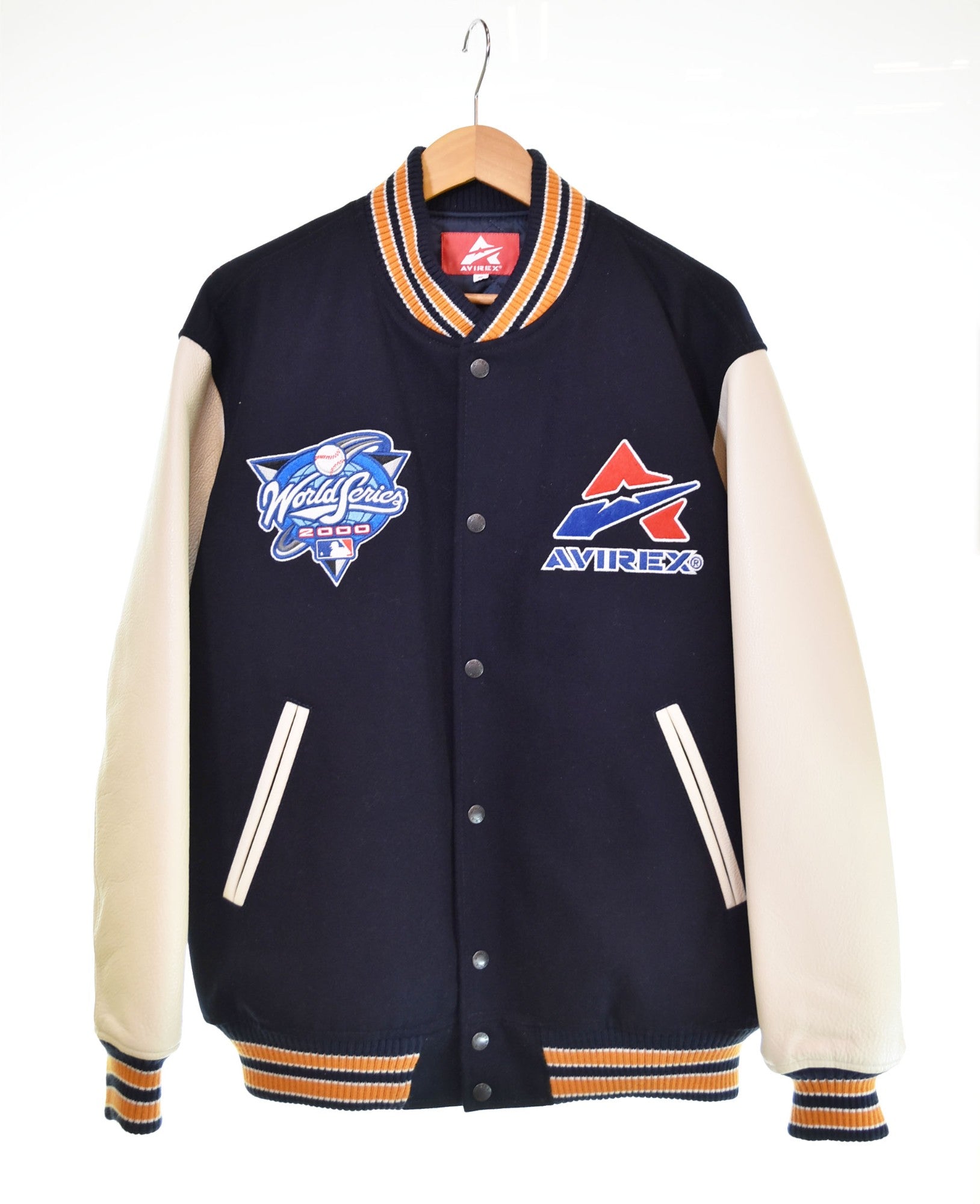 XL アヴィレックス× MLB ヤンキース×メッツ ジャケット MA-1 紺