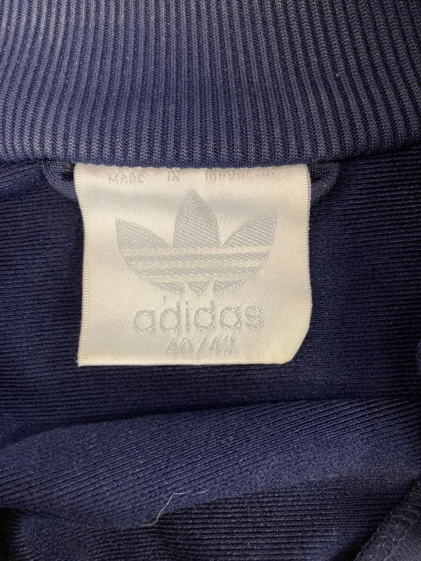 アディダス adidas 80s~ ヴィンテージ Vintage トラックジャケット トレフォイルロゴ  40/42 ジャージ ネイビー 101MT-3436