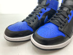 ナイキ NIKE 20年製 AIR JORDAN 1 MID HYPER ROYAL エア ジョーダン ミッド ハイパー ロイヤル AJ1 青 黒 554724-077 メンズ靴 スニーカー ブルー 28cm 104S-652