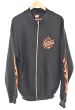 ハーレーダビッドソン HARLEY DAVIDSON  fade flame pattern zip ジップパーカー フレイム 炎 ファイヤー  ジャケット ブラック 103MT-3315
