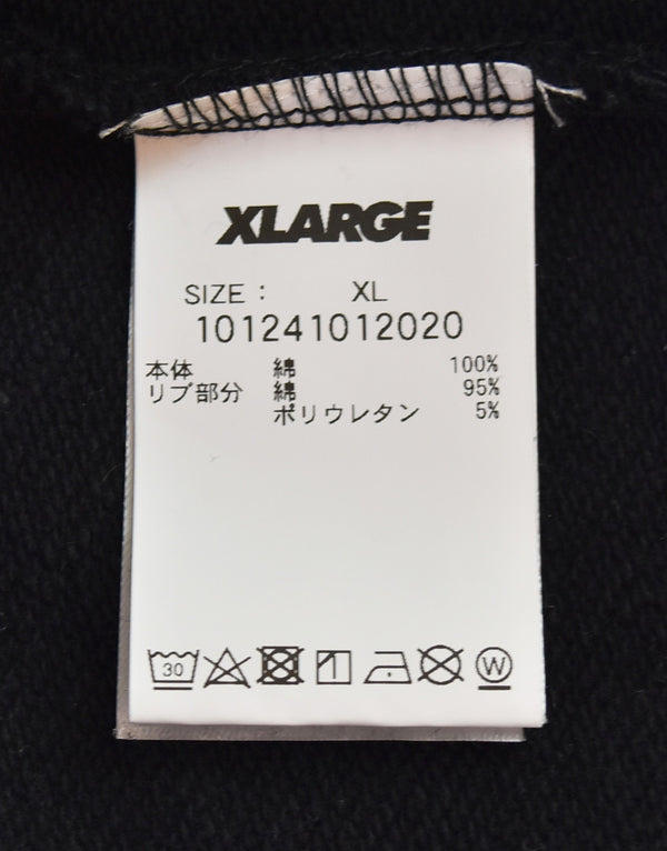 エクストララージ X-LARGE ×Crawling Death CHAIN HOODED SWEAT SHIRT チェーン フーディー 101241012020 パーカ ブラック LLサイズ 103MT-3417