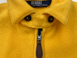 ラルフローレン RalphLauren 90s 90年代 フリースジャケット スウィングトップ アウター チンスト USA製 黄色 ジャケット ワンポイント イエロー Sサイズ 104MT-2235