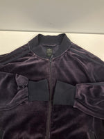 アディダス adidas 00’s Y2K ベロア トラックジャケット ジャージ 金刺繍 トレフォイルロゴ ジャージ パープル Sサイズ 101MT-5154