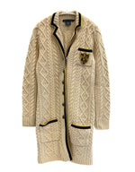 ラルフローレン RalphLauren カシミア混 ケーブルニットカーディガン ニットジャケット 白 カーディガン ホワイト Sサイズ 101LT-263