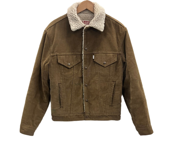 リーバイス Levi's 80’s 80年代 白タブ コーデュロイ コーズ ボア トラッカージャケット スナップボタン VINTAGE ヴィンテージ MADE IN USA アメリカ製 704121-1529 38 ジャケット ブラウン 101MT-4764