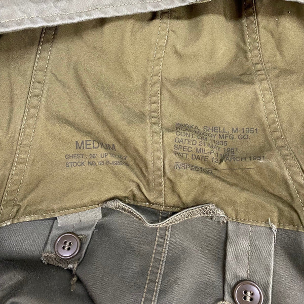 【曜日割引対象外】 ザリアルマッコイズ The REAL McCOY'S モッズコート M-1951 フィールド パーカー タグ付き ジャケット カーキ Mサイズ 201MT-4571 VB