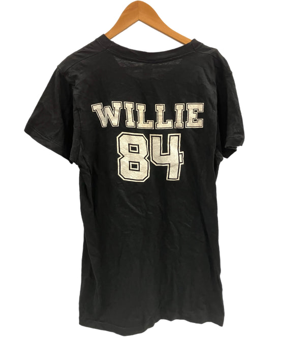 バンド band 80's 80年代 Willie Nelson Texas 1984 TOUR ウィリー・ネルソン カントリー ツアーT VINTAGE ヴィンテージ Tシャツ ブラック Lサイズ 101MT-5208
