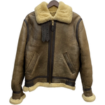 【曜日割引対象外】 ショット SCHOTT 80's B-3 ムートン フライトジャケット ジャケット ブラウン 38サイズ 201MT-4120 VB