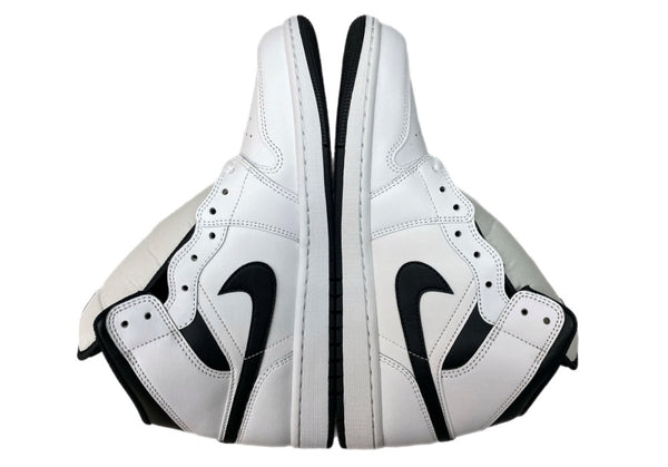 ナイキ NIKE 23年製 AIR JORDAN 1 MID エア ジョーダン ミッド AJ1 ジャンプマン バスケ シューズ 白 黒 DQ8426-132 メンズ靴 スニーカー ホワイト 28cm 104S-874