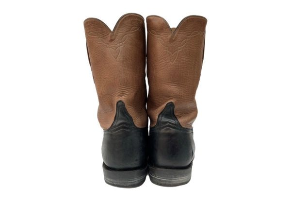 ルケーシー Lucchese Classics WESTERN BOOTS ウエスタン ブーツ ローパー ロング ツートン 茶 黒 L3516 メンズ靴 ブーツ ウエスタン ブラウン サイズ 9 2E 104S-1074