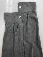 コムデギャルソン COMME des GARCONS HOMME PLUS L/S SHIRT 切替 シャツ 長袖 ブラウス 薄手 灰 黒 PM-B007 長袖シャツ 無地 グレー Mサイズ 104MT-1565