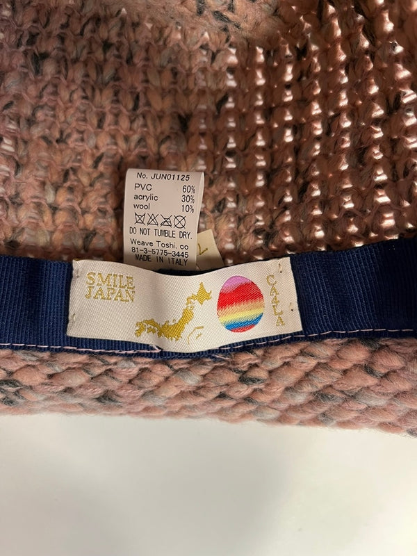 カシラ CA4LA ニットハット 毛糸 JUN01125 帽子 レディース帽子 ハット ピンク 101hat-186