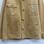 【曜日割引対象外】 カーハート Carhartt 90's 00's USA製 ミシガンチョアコート ジャケット ベージュ 201MT-4453 VB