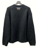 シュプリーム SUPREME 20AW Yohji Yamamoto ヨウジヤマモト Sweater 牡丹 ロゴ ニット 黒 セーター ロゴ ブラック Mサイズ 104MT-26