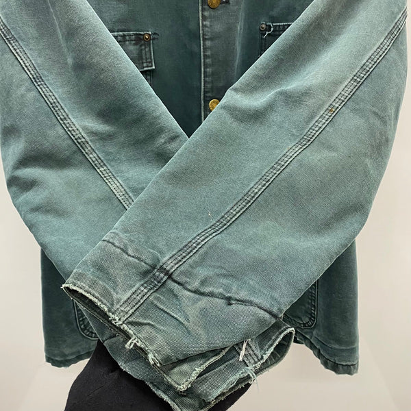【曜日割引対象外】 カーハート Carhartt 90's チョアコート ダック カバーオール ブランケットライナー ジャケット グリーン 201MT-4580 VB